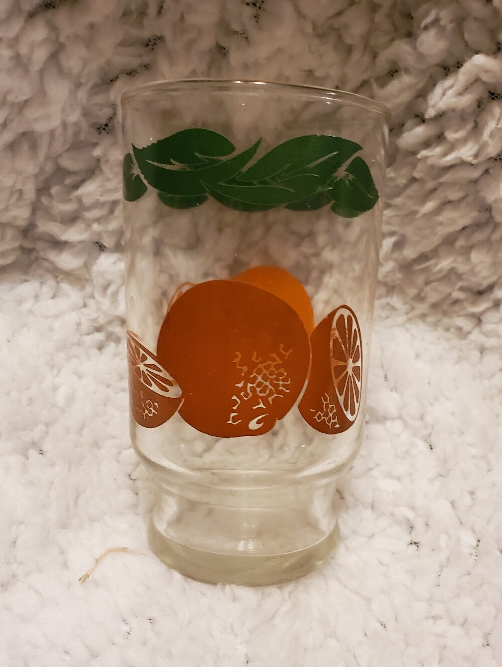 Vintage Anchor Hocking 1987 Orange Juice Glass VGC